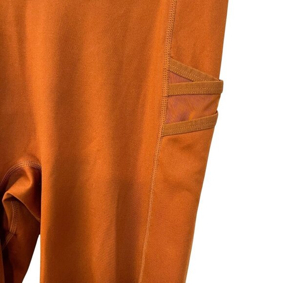 Fabletics Motion 365 Leggings Side Mesh Pockets Size Medium Color Teak Athletic - Picture 3 of 7